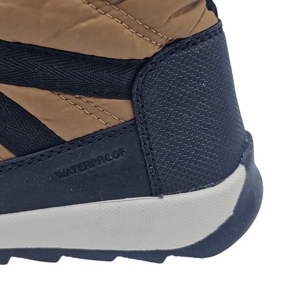 Sorel Kids Elk/Black Whitney II Short Lace Snow Waterproof Winter Utility Boots - Picture 8 of 10